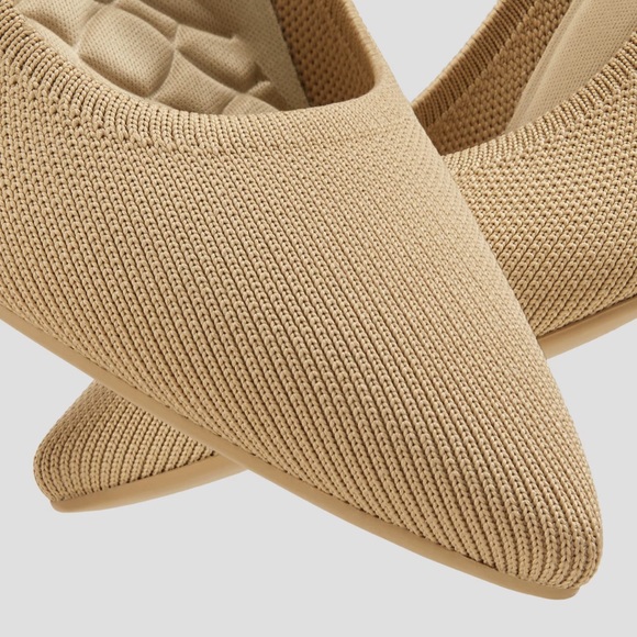 Tracy Pro Vivaia Pointed Toe Block Heels in Nude Peach - Picture 3 of 8